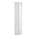 Hockley Textured White Stone 1400mm x 300mm Tall Larder Kitchen Door Unit Angled Open