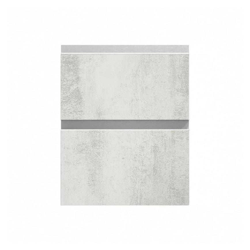 Hockley Textured White Stone 342mm x 600mm Pan Kitchen Drawer Unit Front View