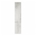 Hockley Textured White Stone 1220mm x 400mm Full Height Larder Kitchen Door Unit Front View