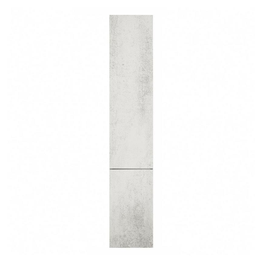 Hockley Textured White Stone 1400mm x 400mm Tall Larder Kitchen Door Unit Front View