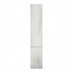 Hockley Textured White Stone 1400mm x 400mm Tall Larder Kitchen Door Unit Front View