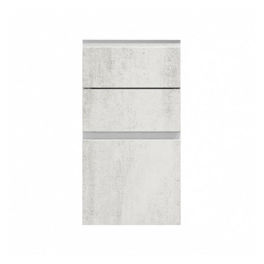 Hockley Textured White Stone 170mm x 400mm Kitchen Drawer Unit Front View