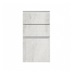 Hockley Textured White Stone 170mm x 400mm Kitchen Drawer Unit Front View