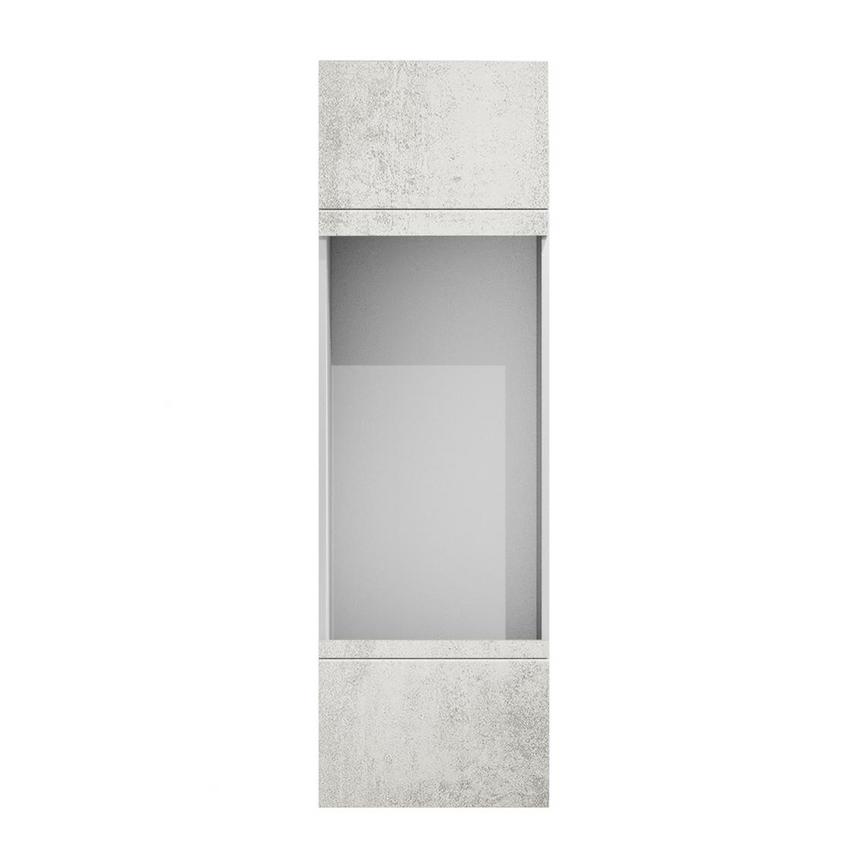 Hockley Textured White Stone 437mm x 600mm Appliance Tower Kitchen Door Unit Front View