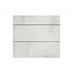 Hockley Textured White Stone 275mm x 800mm Pan Kitchen Drawer Unit Front View