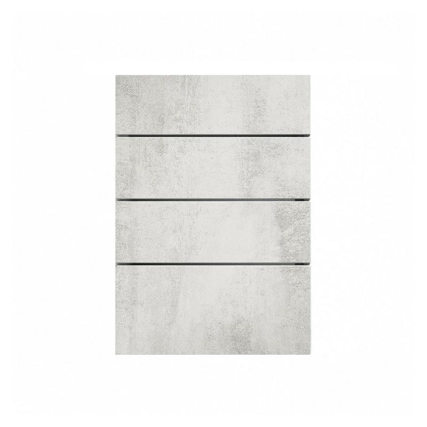 Hockley Textured White Stone 227mm x 500mm Deep Kitchen Drawer Unit Front View