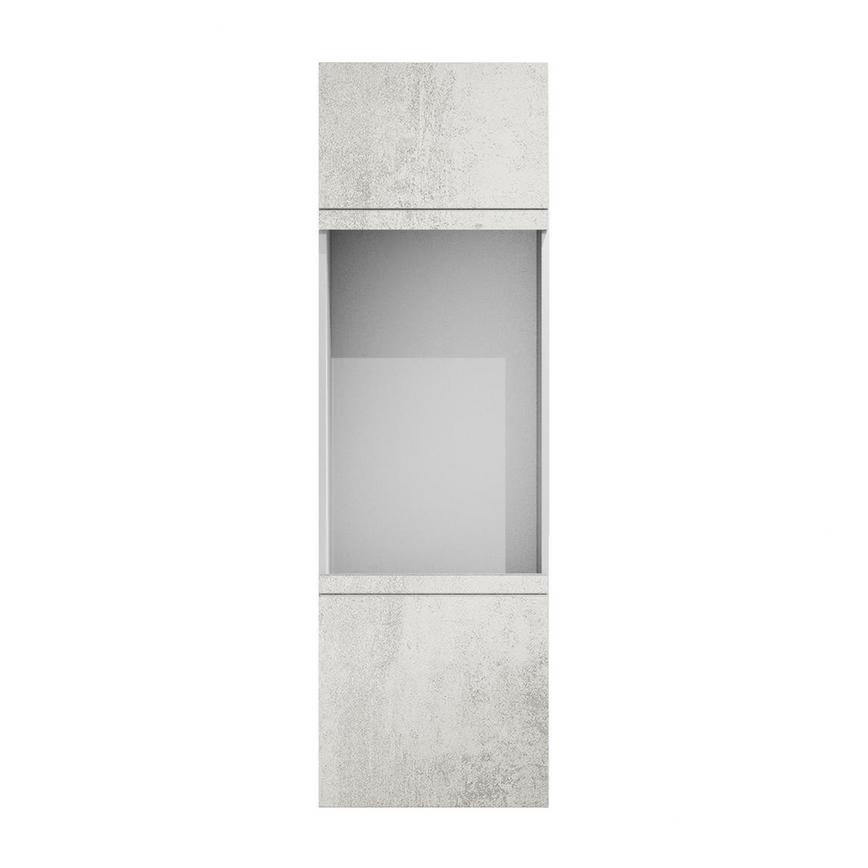 Hockley Textured White Stone 45mm x 600mm x 18mm Filler Panel Unit Front View