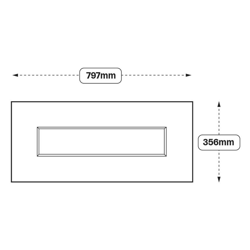 Chelford 800 Half Height / Pan Drawer Door (XX88)