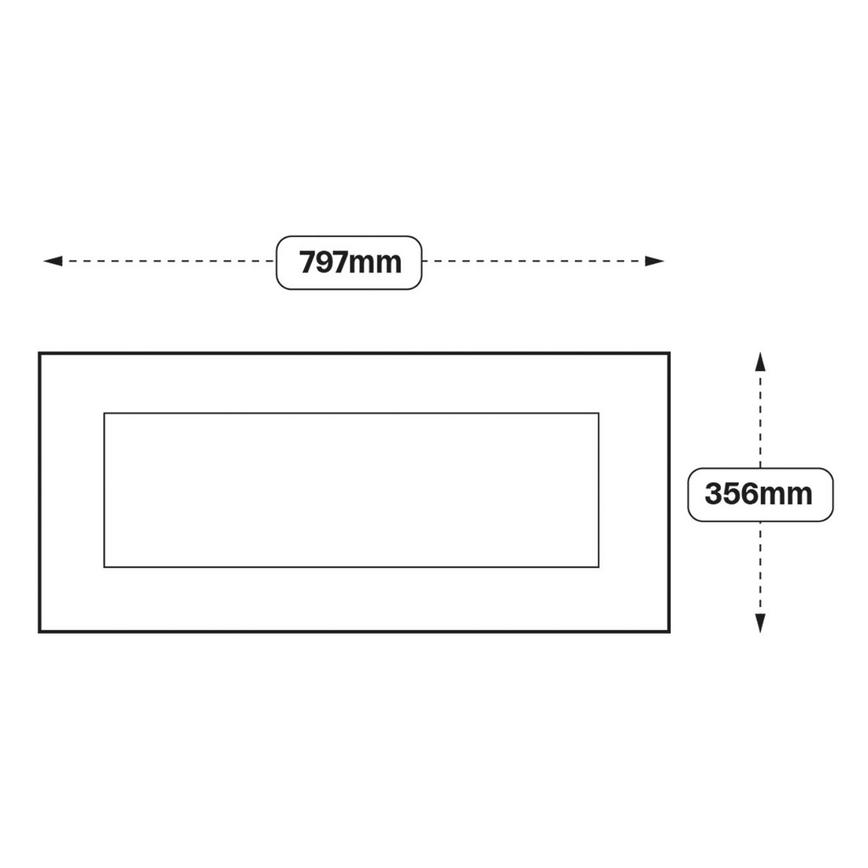 Chilcomb 800 Half Height / Pan Drawer Door (XX88)