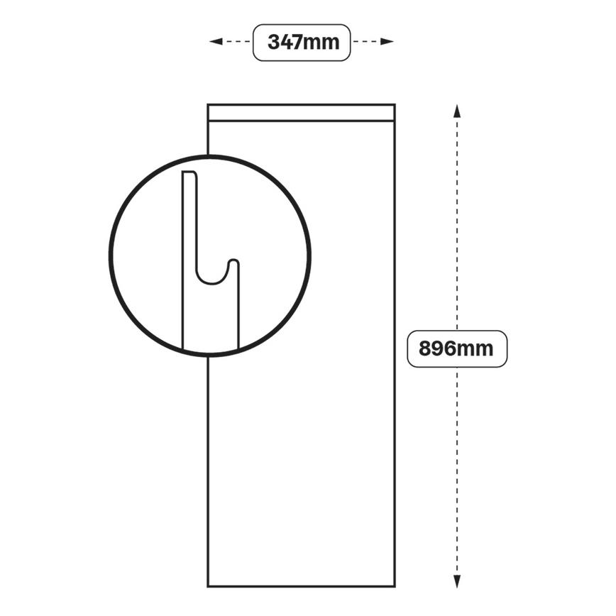 Integrated Handle 350 Tall Door (XX4A)