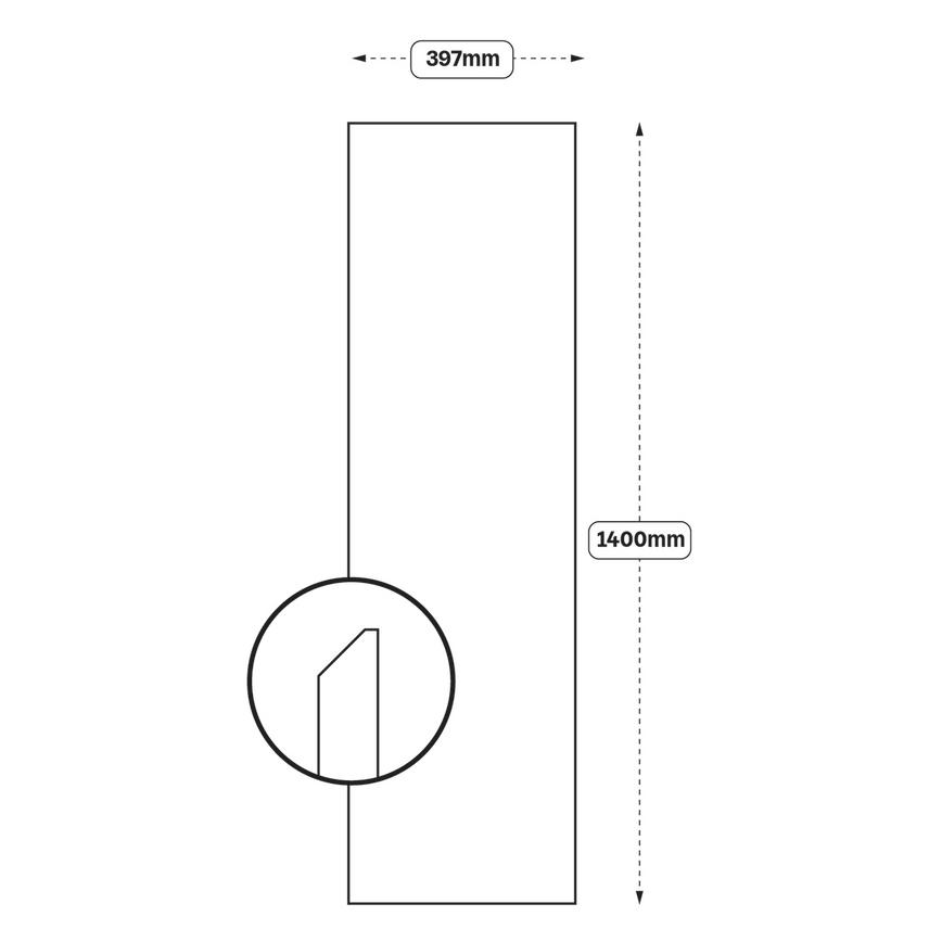 Integrated Handle 400 Tall Larder Door (XX1B)
