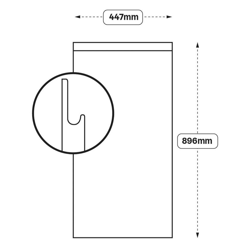 Integrated Handle 450 Tall Door (XX46)