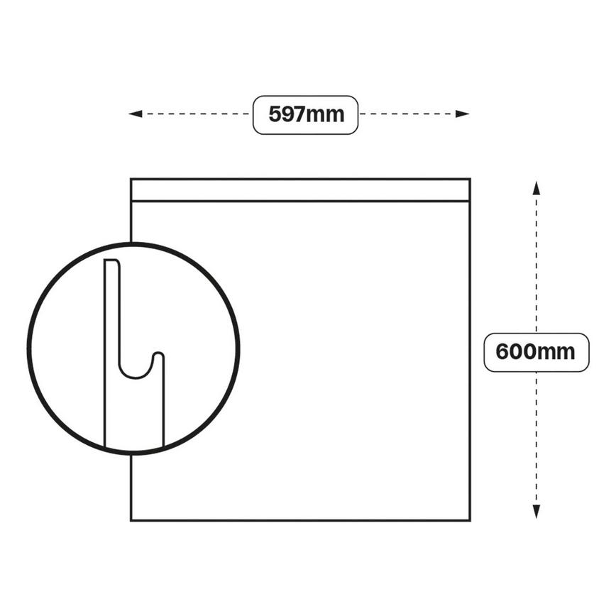 Integrated Handle 600 Appliance Tower Door (XX54)