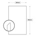 Integrated Handle 600 Fridge Door (XX27)