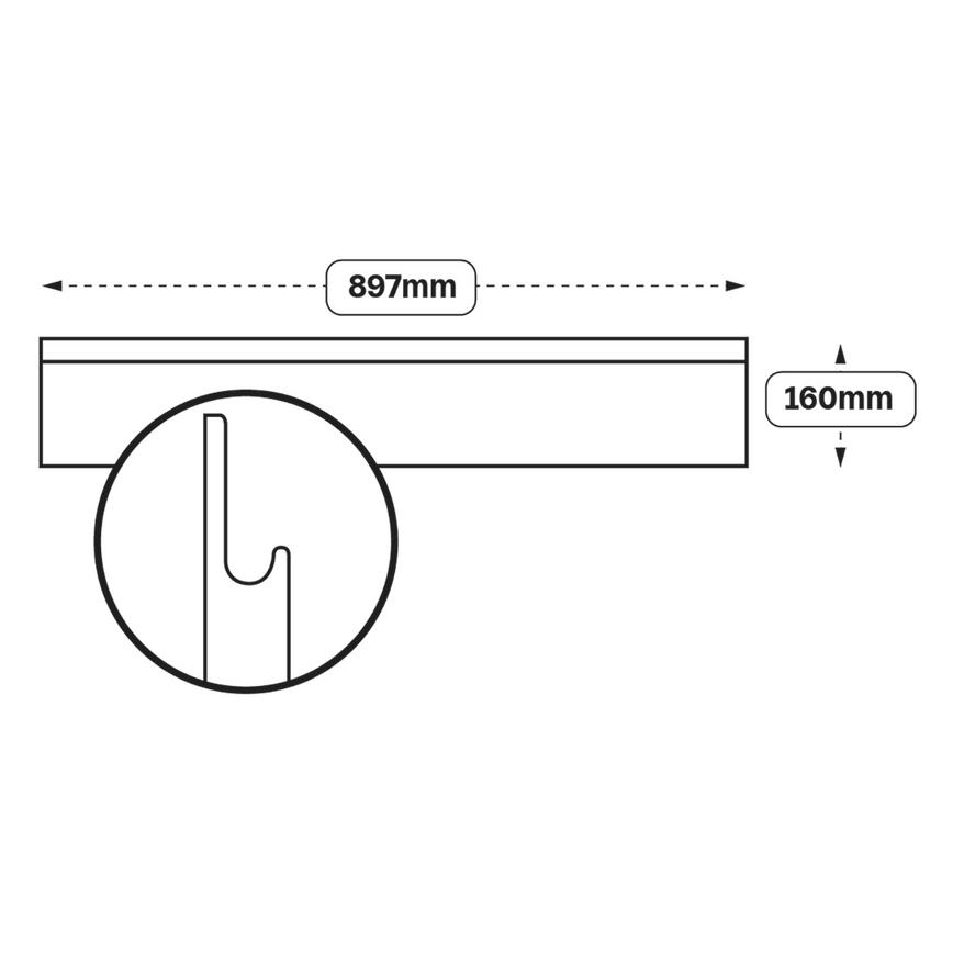 Integrated Handle 900 Drawer Door (XX0B)