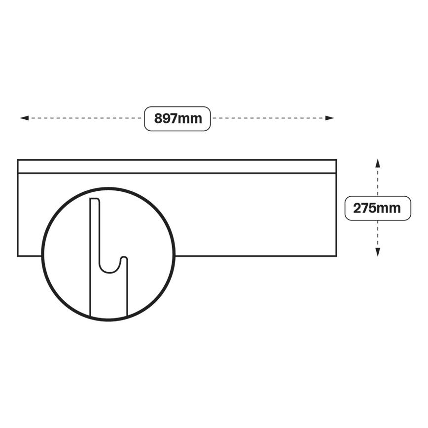 Integrated Handle 900 Pan Drawer Door (XX0C)