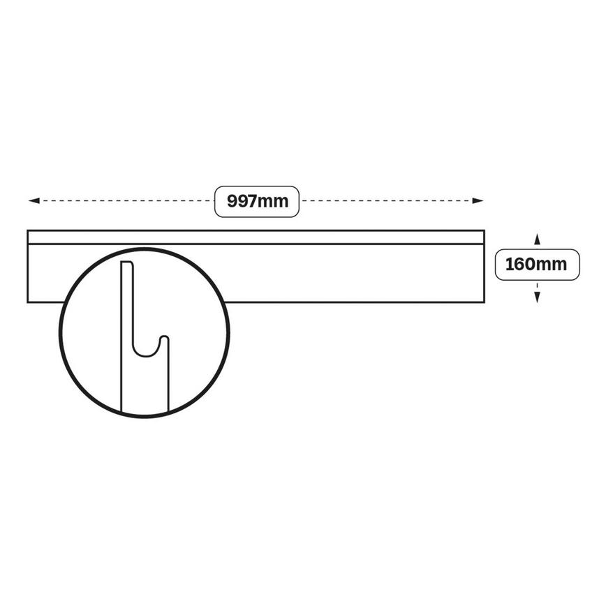Integrated Handle 1000 Drawer Door (XX97)