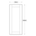 600 Tall Appliance Tower Door 1400mm (XX87)