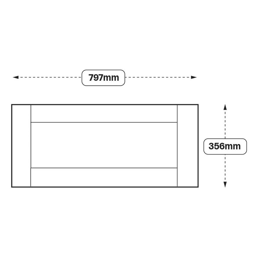 800 Half Height / Pan Drawer Door (XX88)