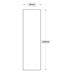 Slabs 400 Tall Larder Door (XX1B)