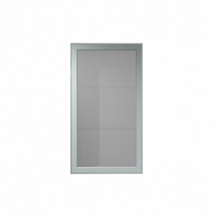 500 Tall Glass Wall Aluminium CAD Frame Front