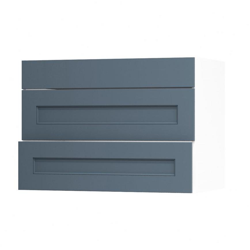 Elmbridge Navy 1000 Fridge Freezer Wall Door Open