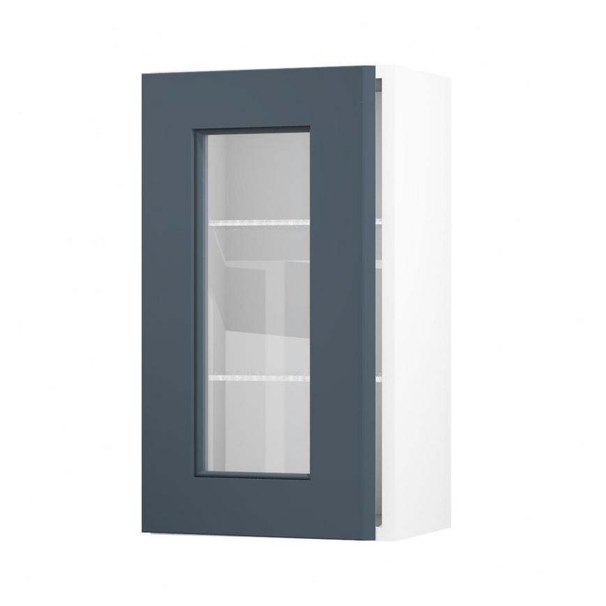 Elmbridge Navy 400 Full Height Glass Door Open