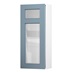 Elmbridge Dusk Blue 500 Panelled Glass Dresser Door Open