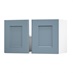 Elmbridge Dusk Blue 800 Double Belfast Sink Door Open