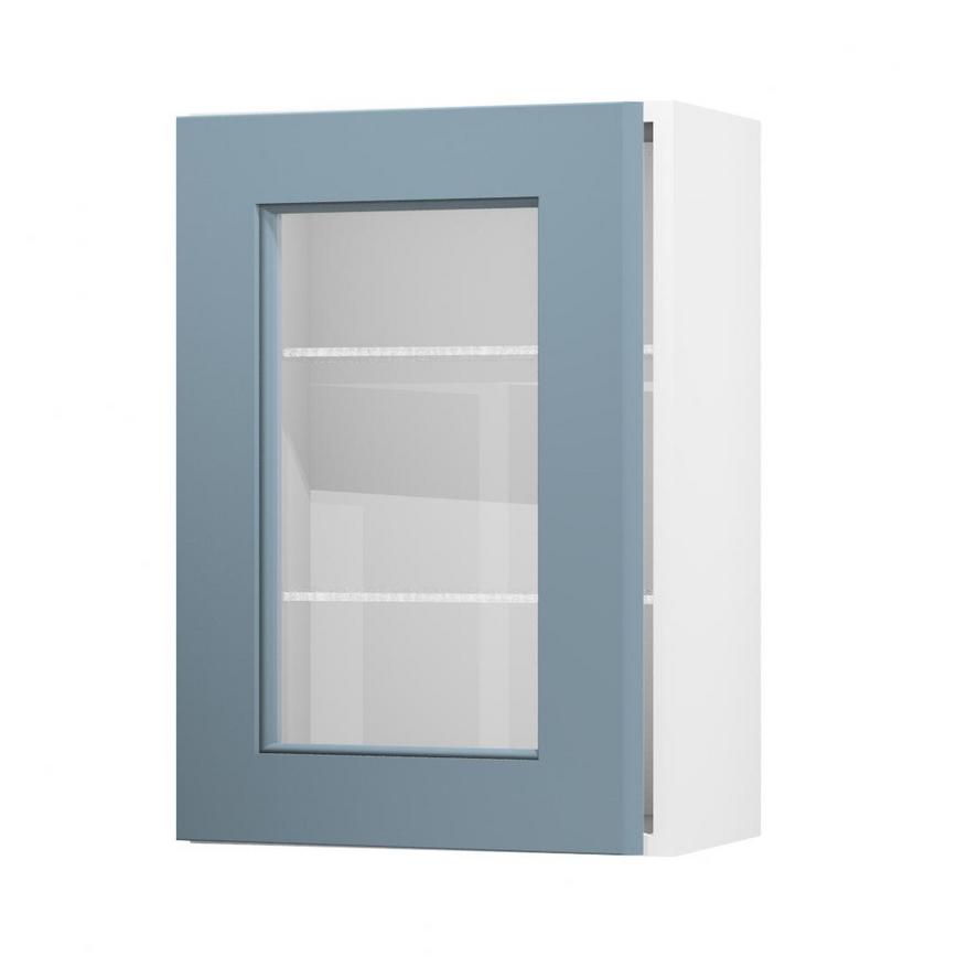Elmbridge Dusk Blue 500 Full Height Glass Door Open
