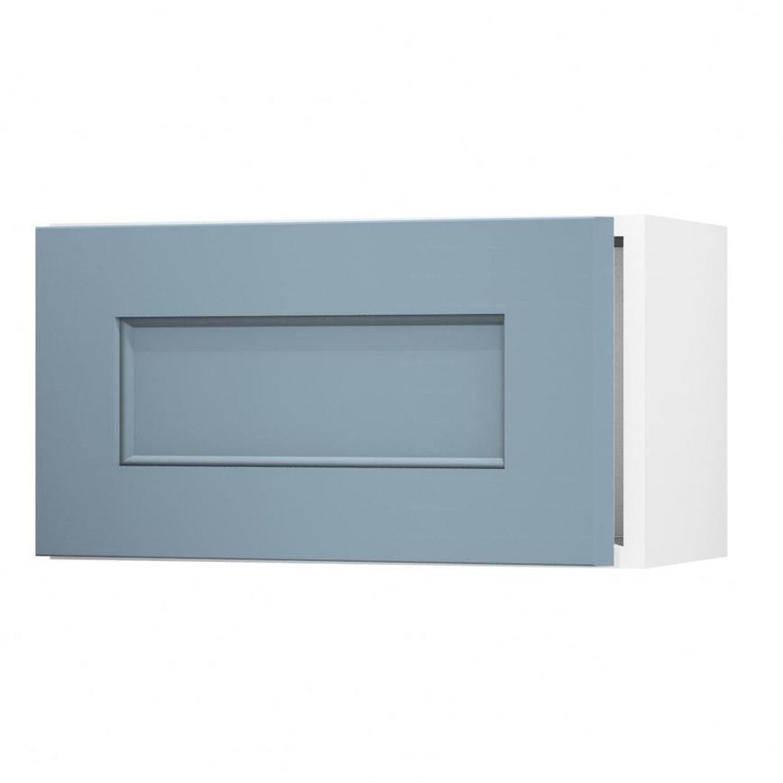 Elmbridge Dusk Blue 600 Integrated Microwave Topbox Door Open