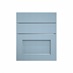 Elmbridge Dusk Blue 600 Hob / Pan Drawer Door Open