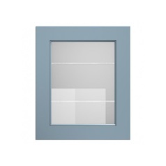 Elmbridge Dusk Blue 600 Full Height Glass Door Cut Out
