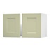 Elmbridge Sage Green 800 Double Belfast Sink Door Open