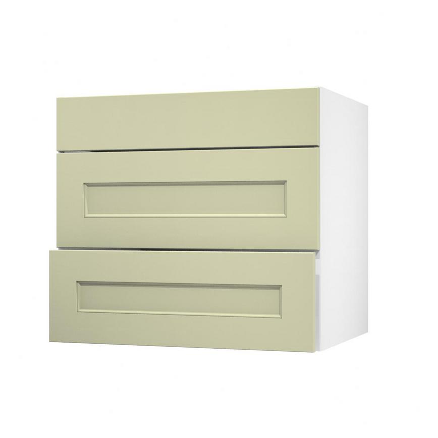 Elmbridge Sage Green 800 Pan Drawer Door Open