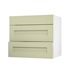 Elmbridge Sage Green 800 Pan Drawer Door Open