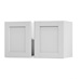 Witney Dove Grey 800 Double Belfast Sink Door Open