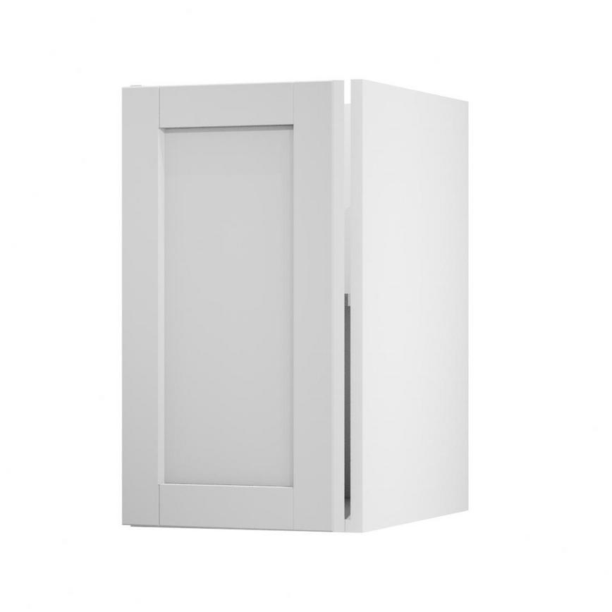 Witney Dove Grey 400 Full Height Door Open