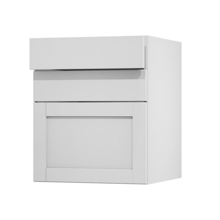 Witney White 600 Drawer Door Open