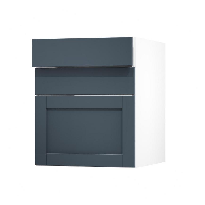 Witney Navy 600 Drawer Door Open