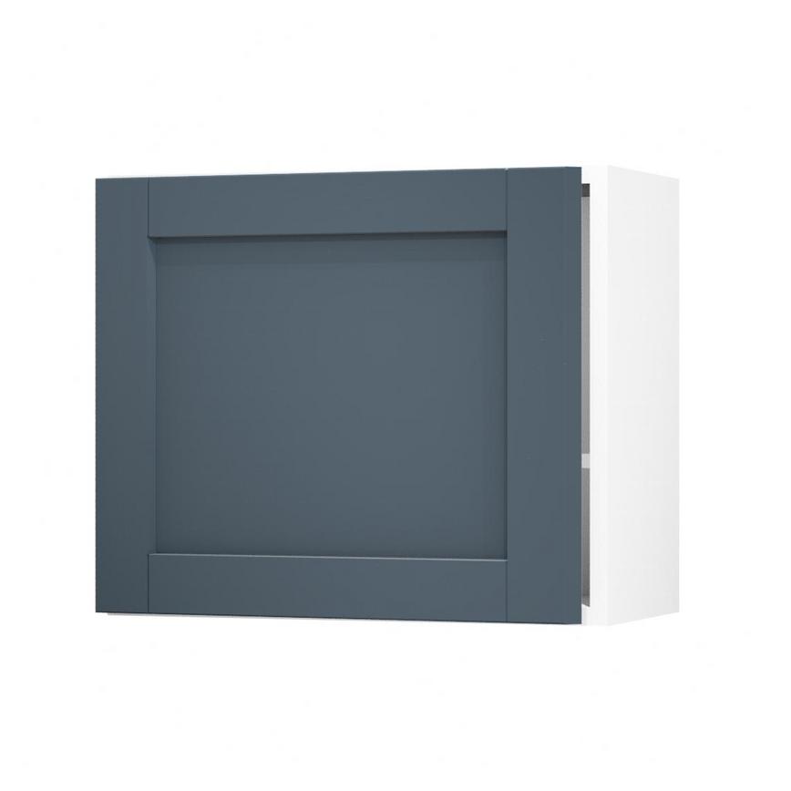 Witney Navy 600 Tall Integrated Microwave Topbox Door Open