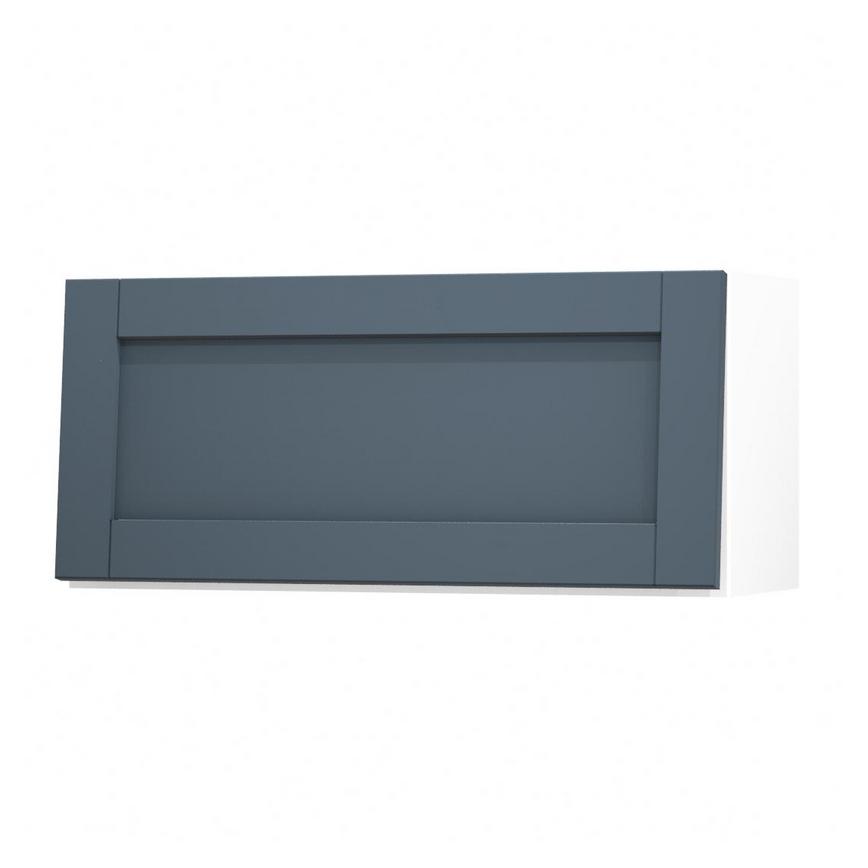 Witney Navy 800 Half Height / Pan Drawer Door Open