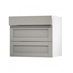 Witney Croft Grey 800 Drawer Open