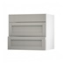 Witney Croft Grey 800 Pan Drawer Open