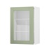 Witney Reed Green 500mm x 720mm Full Height Glass Door Shown Open at an Angle