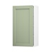 Witney Reed Green 500mm x 900mm Tall Door Front Shown Open at an Angle as a Single Door
