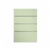 Witney Reed Green 500mm x 160mm Drawer Front Shown Closed from the Front as Part of a Full Drawer Unit