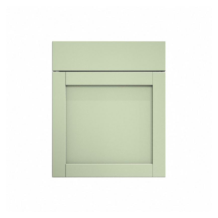 Witney Reed Green 600mm x 557mm Door Front Shown Closed from the Front as Part of a Door and Drawer Unit