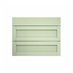 Witney Reed Green 900mm x 275mm Pan Drawer Front Shown Closed from the Front as Part of a Full Drawer Unit