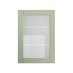 Witney Reed Green 500mm x 720mm Full Height Glass Door Closed from the Front